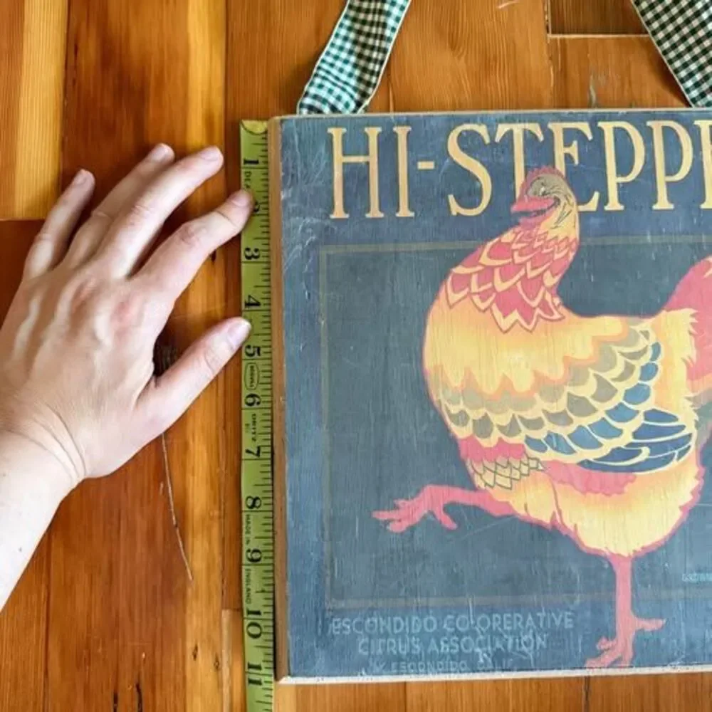 Empire Art Products Hi-Stepper Chicken Wooden Sign 11x11